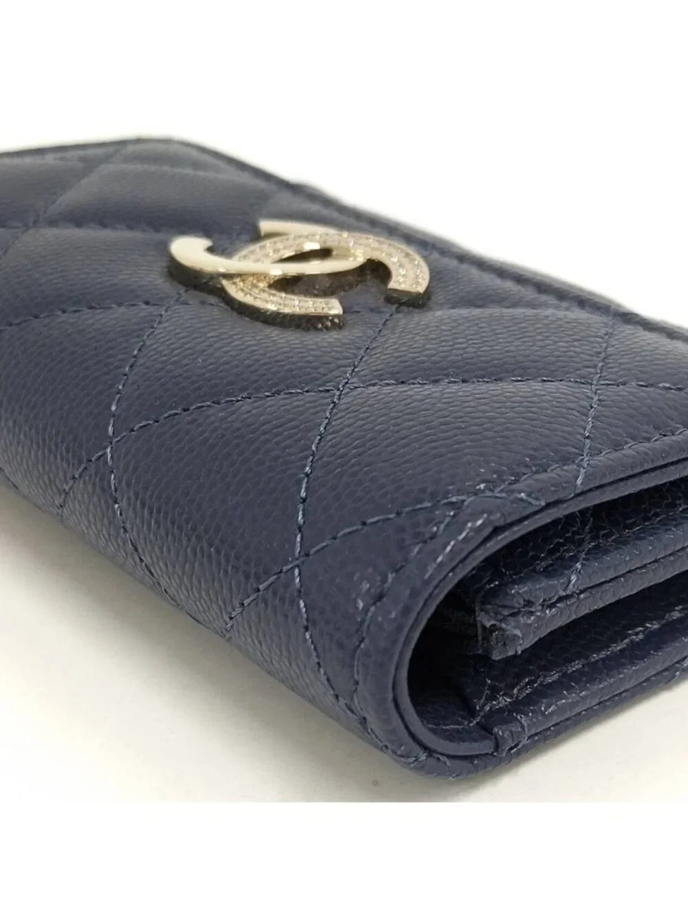 Chanel Coin Case Card Navy